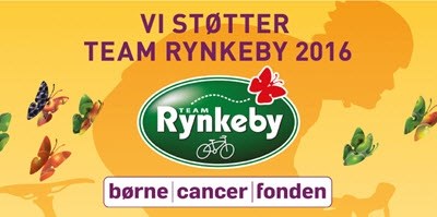 Vi støtter Team Rynkeby